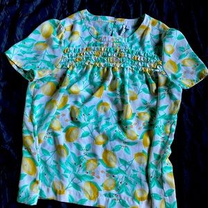 Lemon frill summer shirt